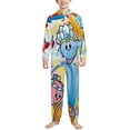 thumbnail image 1 of Kirby One Piece Pajama Hooded Union Suit PJs Sleepwear, 1 of 7