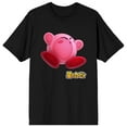 thumbnail image 1 of Kirby Pink Mochi and Invisible Wall Men's Black Graphic Tee-L, 1 of 2