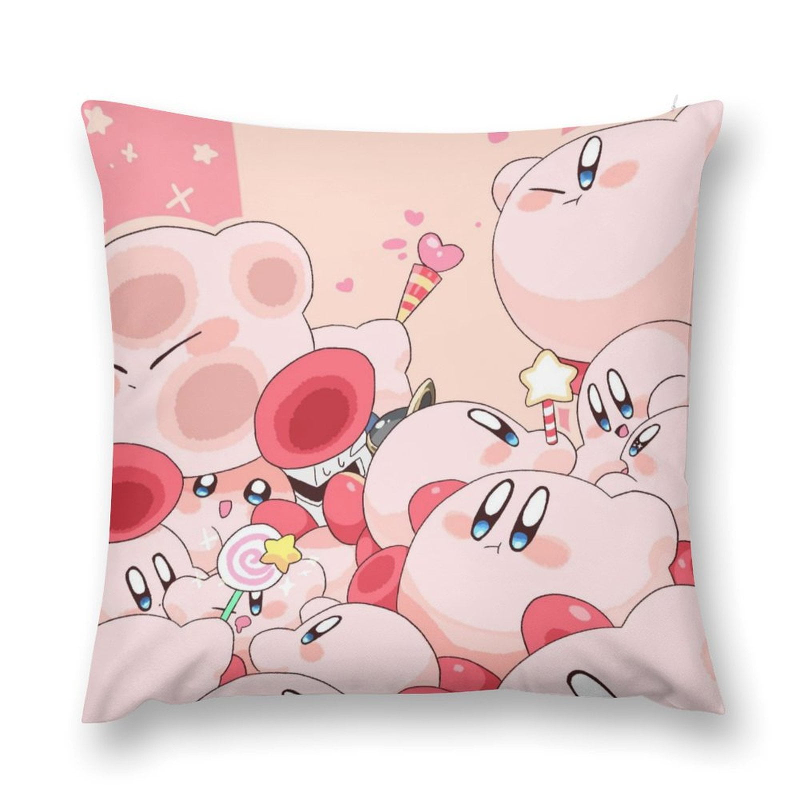 Kirby Plush Pillow Case Throw Multisize Pillowcase Cushion Antifouling