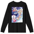 thumbnail image 1 of Kirby Pupupu Marching Men's Black Long Sleeve Tee-XXL, 1 of 3