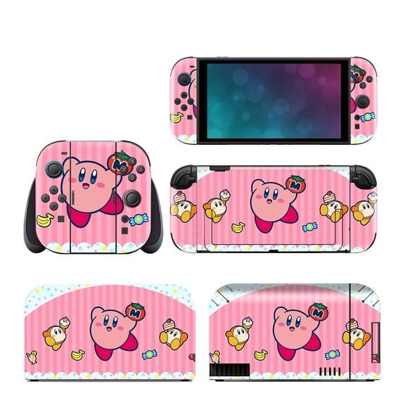 Kirby Skin | Compatible with Nintendo Switch 2 | Cute Anime Vinyl Wrap Decal Cover | Pastel Cozy Gamer Accessory | Full Console Sticker Protective Cover