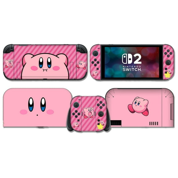 Kirby Skin | Pink Anime Nintendo Switch Old or Switch 2 Wrap