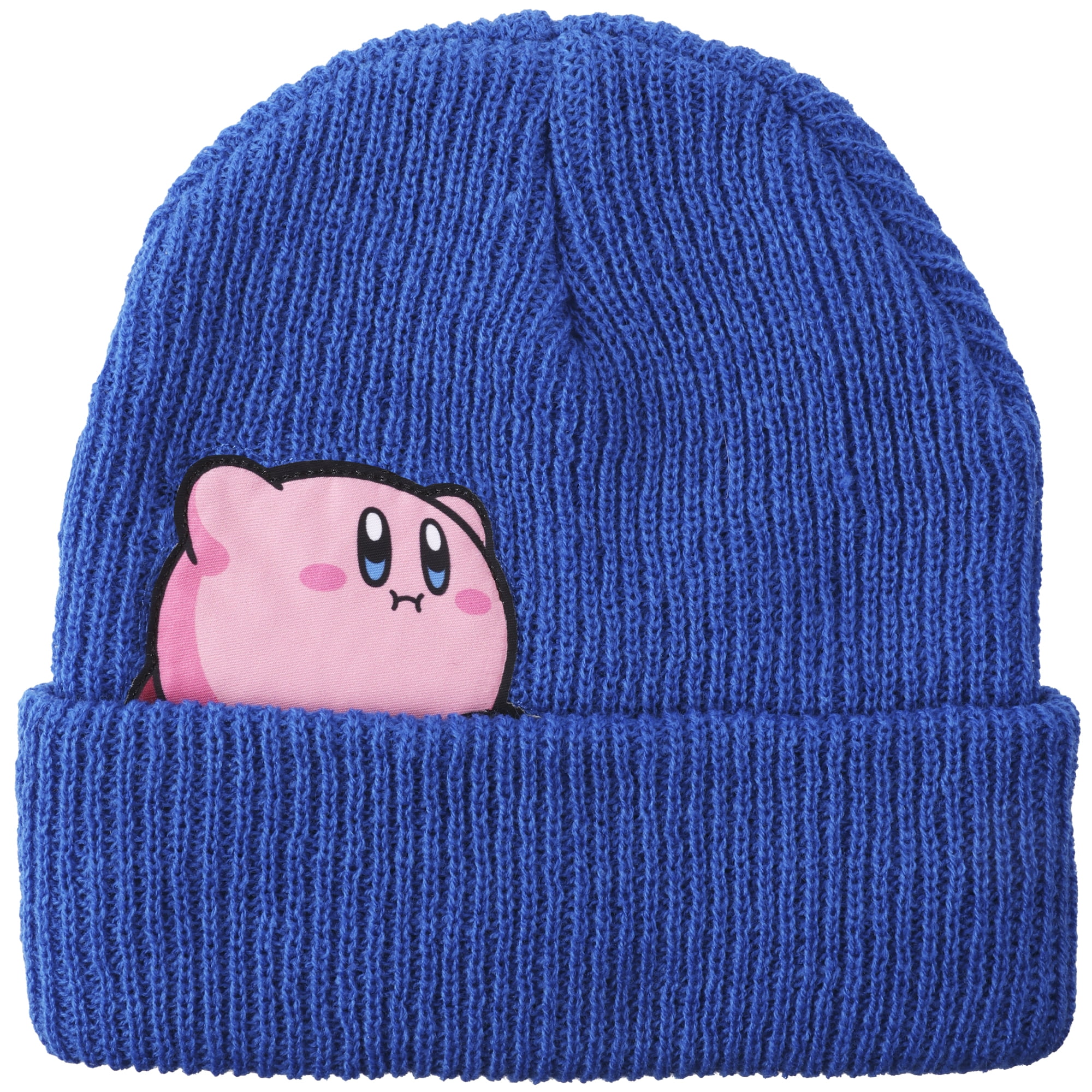 Officially Licensed Kirby Snack Time Acrylic Beanie Hat in Royal