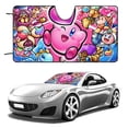 thumbnail image 1 of Kirby Star Allies Poster Car Windshield Sunshade Umbrella Foldable Reflective Sun Visor Front Window Cover Protector Accessories, 1 of 8