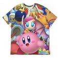 thumbnail image 1 of Kirby Star Allies Unisex Short Sleeve T Shirt Daily Novelty 3D Printed T-Shirts Soft Comfortable Tee Shirt Top For Men And Women, 1 of 7