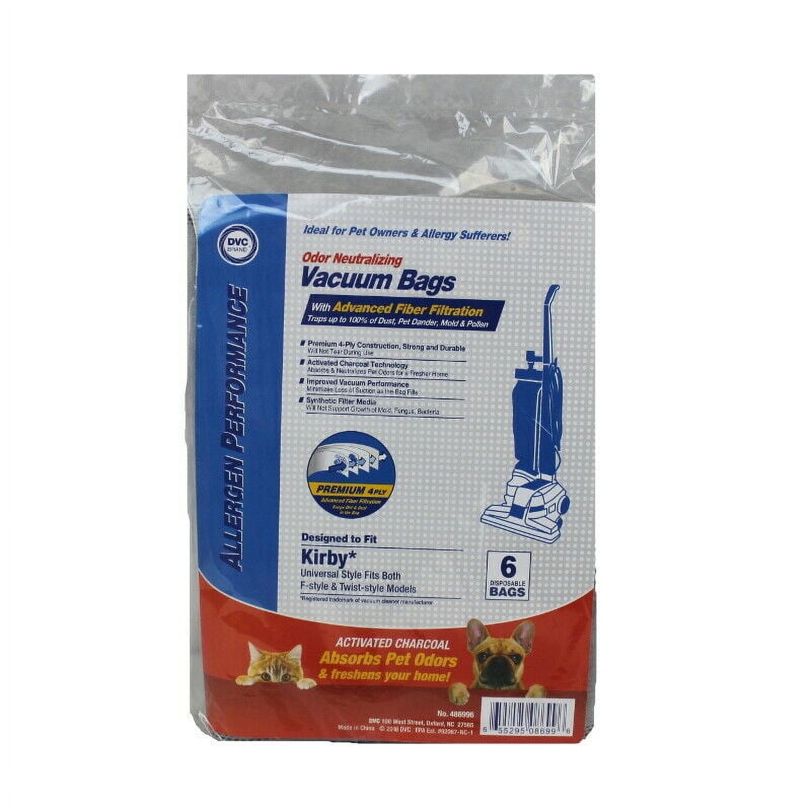 Kirby Style F Odor Neutralizing HEPA Vacuum Cleaner Bags by DVC Made in ...