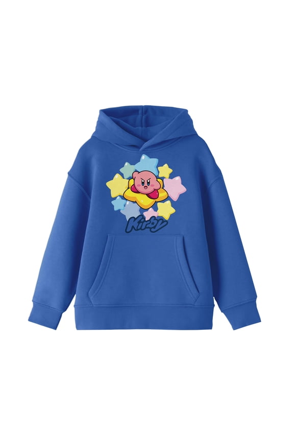 Kirby Warp Star Ride Youth Royal Blue Sweatshirt