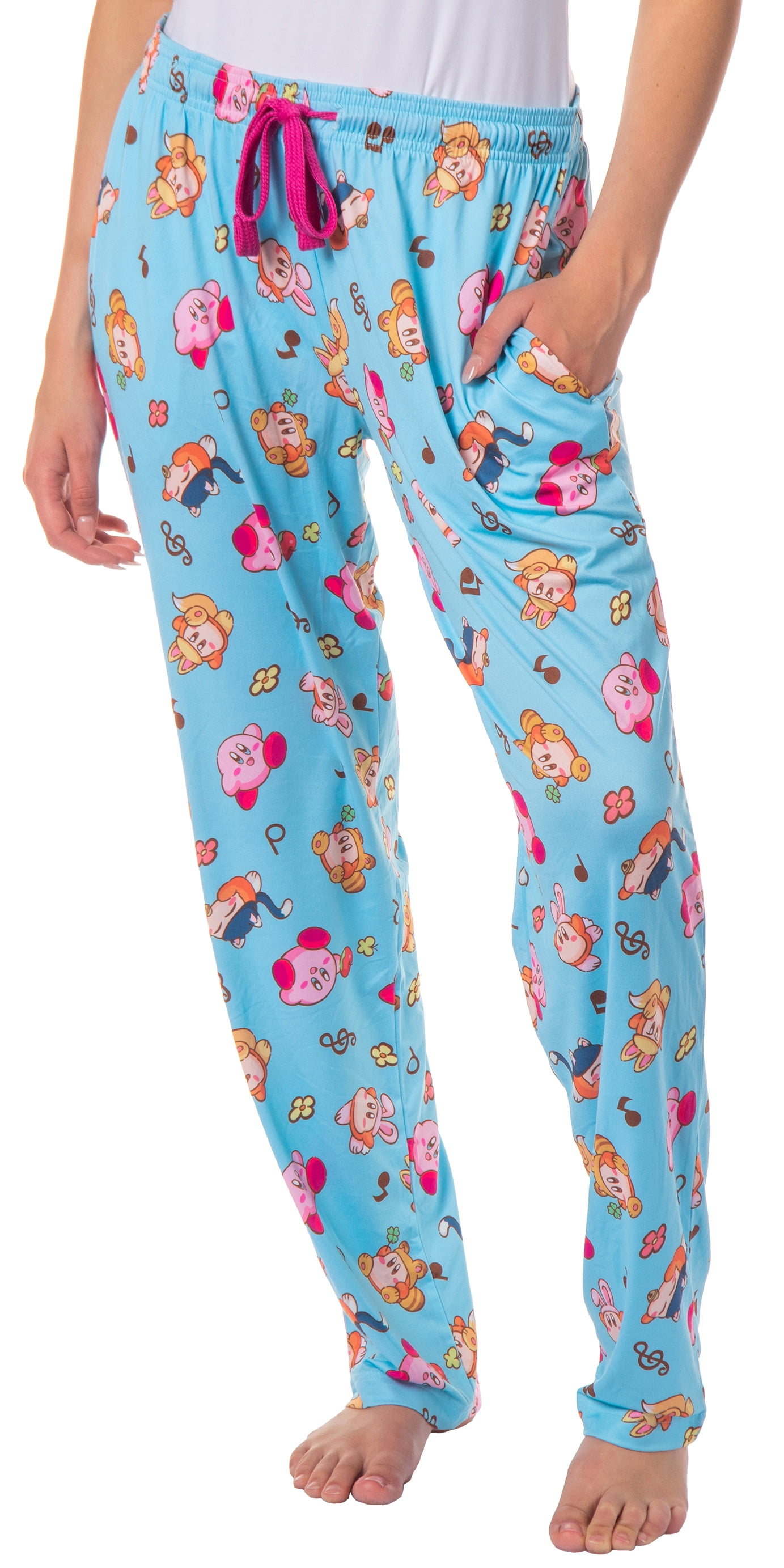 Kirby Women's Pajama Pants Character Costumes Adult Lounge Sleep ...