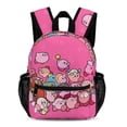 thumbnail image 1 of Kirby's 30th Anniversary Backpack Daypack School Bag Lightweight Bookbag Shoulders Satchel Adjustable Rucksack Travel Bag 13in, 1 of 8