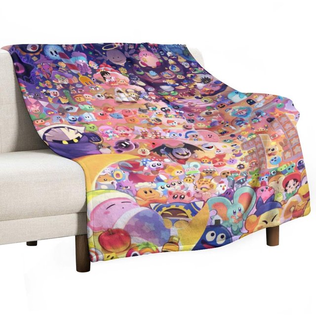 Kirby's Dream Land Blanket Kirby's Dream Land Cute Warm All Season Kids