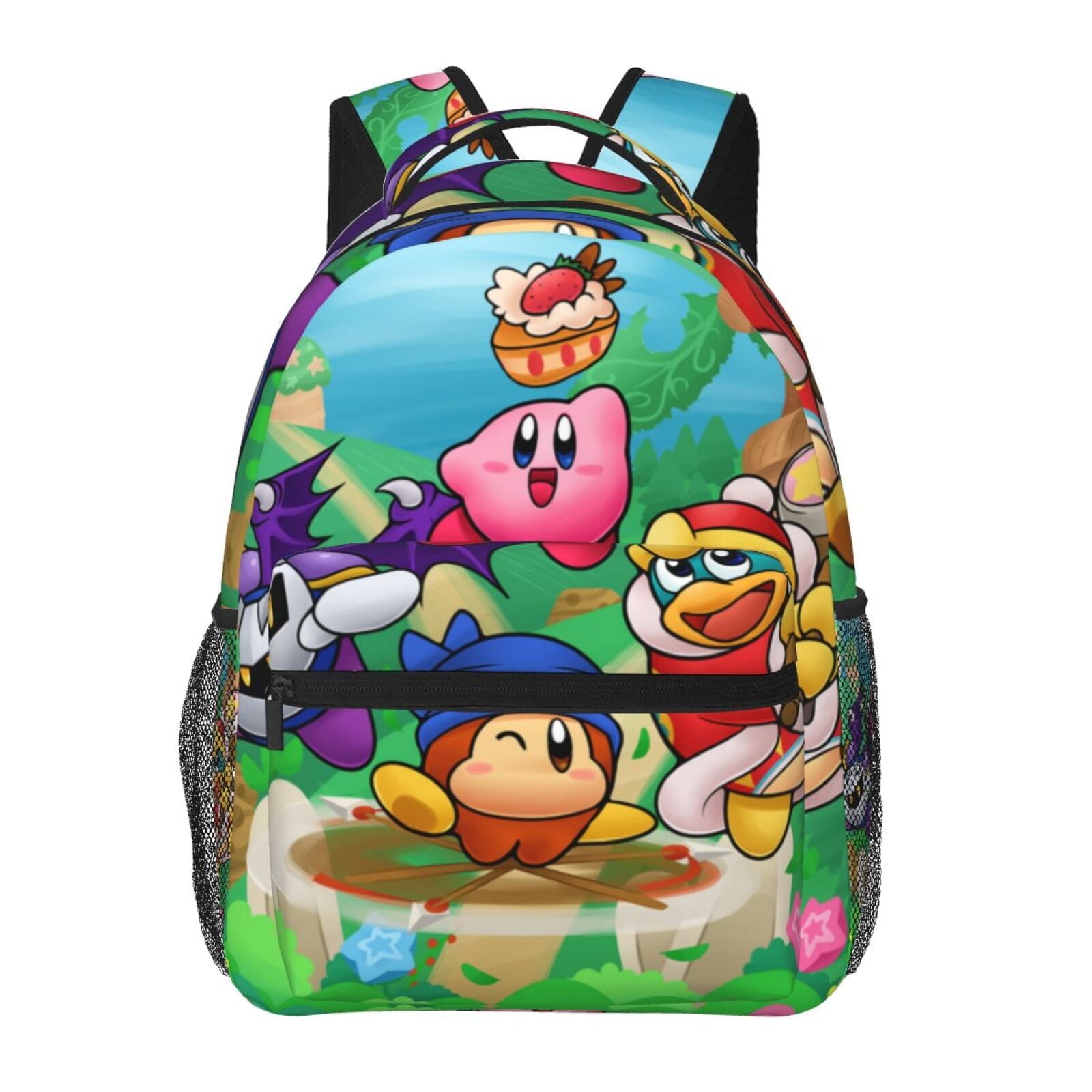 CUIONGOI Kirby's Return to Dream Land Backpack Shoulders Laptop Daypack Student School Bag Satchel Bookbag Unisex Travel Bag Rucksack Knapsack