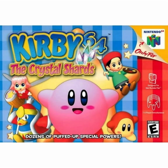 Kirby64 The Crystal Shards N64 Game Cartridge (US Version)