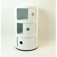 thumbnail image 1 of Kirch BB02AWHITE White Componibili Storage Unit 3 Elements, 1 of 2
