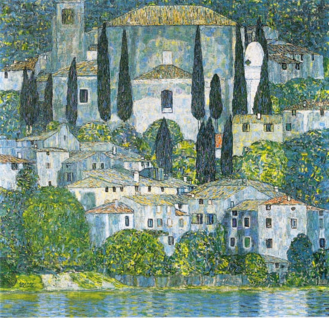 Kirche In Cassone 1913 Canvas Art - Gustav Klimt (24 x 36)