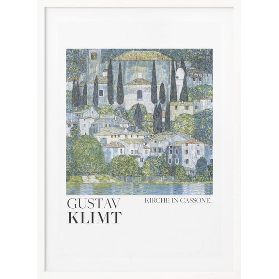 Kirche In Cassone (1913) Poster Framed Art Modern Wall Decor