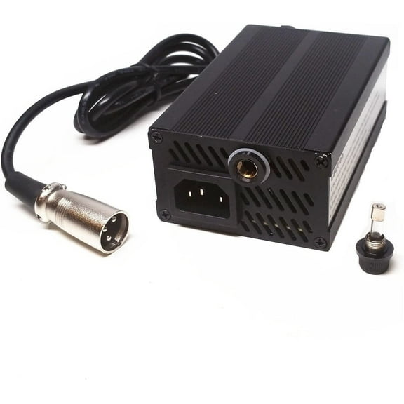 Kircuit 24V 5A Battery Charger for Merits Travel-Ease Commuter Heavy Duty (P182/MP-1 U) Travel-Ease Regal (P328/P3281) Vector (P323) Vector (P324) Vision Sport (P326A) Vision Super (P327/P327-2)