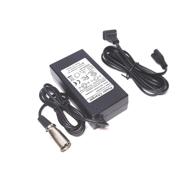 Kircuit 3-Pin XLR AC/DC Adapter Compatible with Metro Mobility M1 / M1 Lite / M1 Plus / M1 Max Plus 300W Motor 4 Wheel Powered Mobility 12V 12Ah /20Ah Lead-acid Battery Power Supply Cord