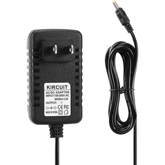 Kircuit 6V AC/DC Adapter Compatible with Sharp EP-DXF1 EP-DS10 WA-04A06U EPDXF1 EPDS10 WA04A06U 6VDC DC6V 6.0V 6 Volt 6 V 6 VDC 6.0VDC Class 2 Switching Power Supply Cord Cable Charger PSU