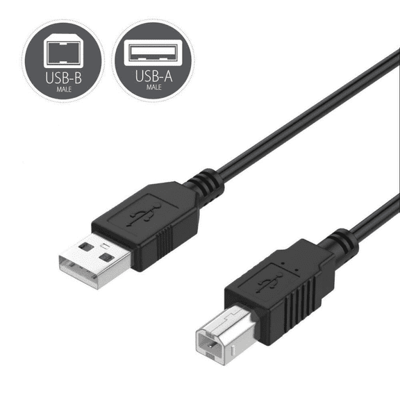 Kircuit USB Cable Cord for M-Audio KeyStudio 25 25-Note 49i 49-Note 49 Synth