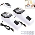 thumbnail image 1 of KireSharp Pro Electric Sharpener, 4 in 1 electric knife sharpener kit, Multifunctional double sided electric knife sharpeners with USB-Powered for Home Kitchen (2set), 1 of 7