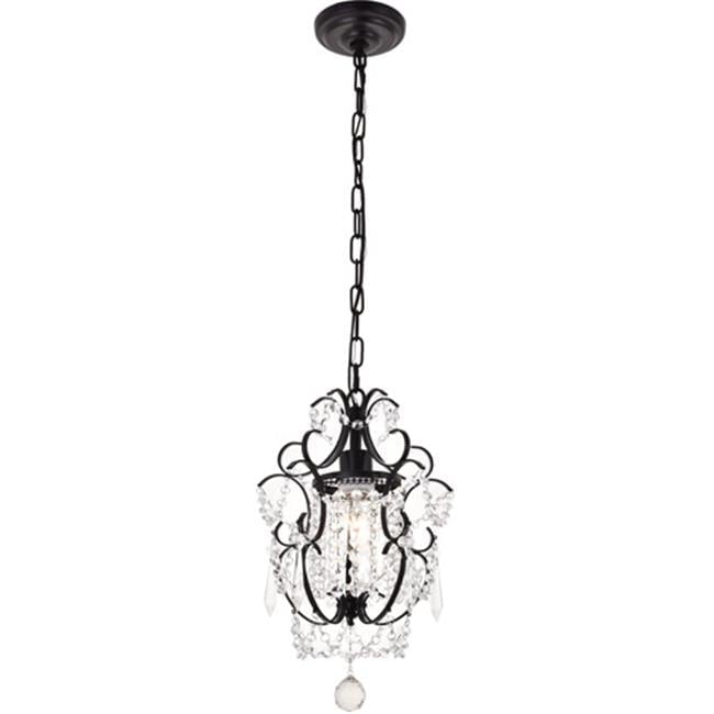 Kirin Oil Rubbed Bronze Pendant with Clear Crystal Trim