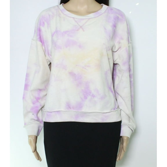 Kirious Women's Sweatshirt Sz Tie-Dye Crewneck Pullover $25   Purple XS