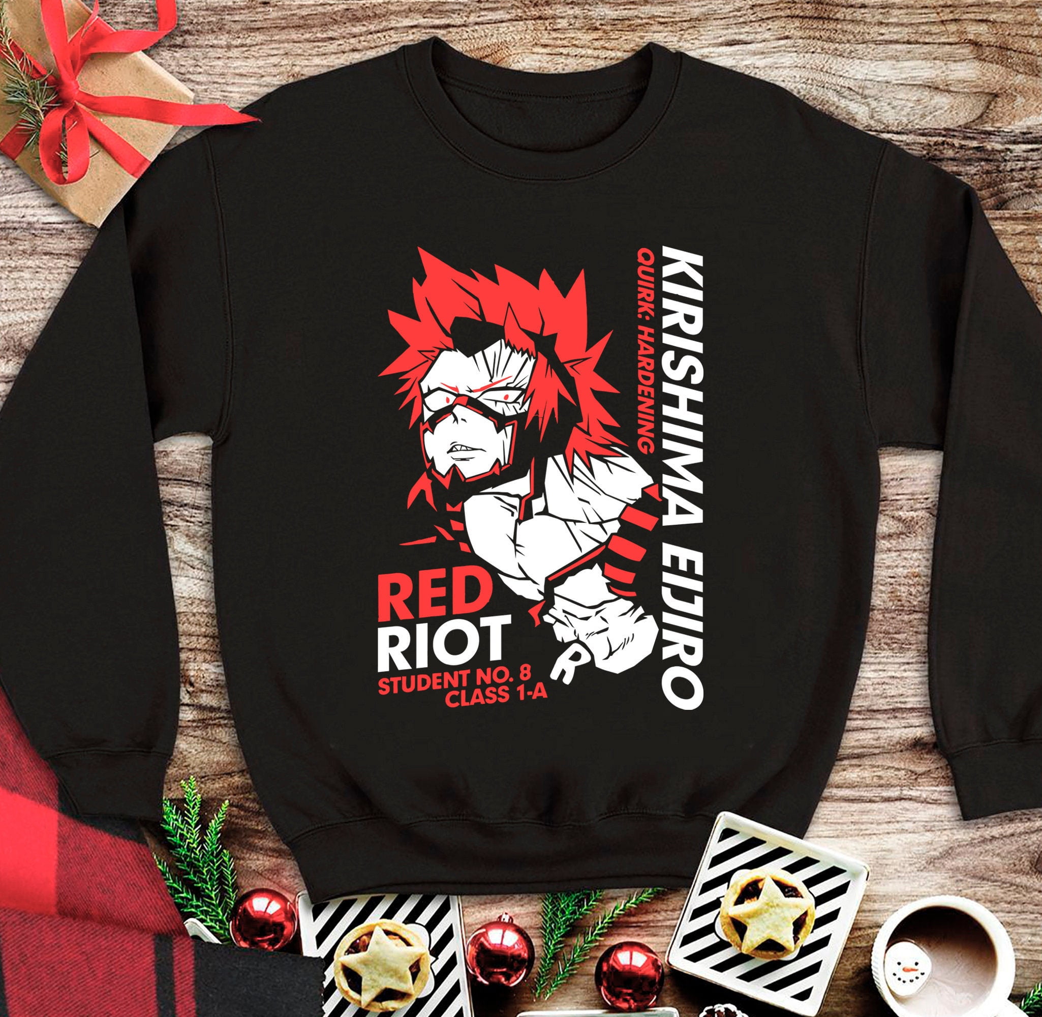 Red riot hoodie bnha online