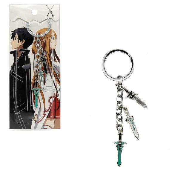 Kirito's Swords - Sword Art Online 1.5" Keychain 3 pc. Pendant