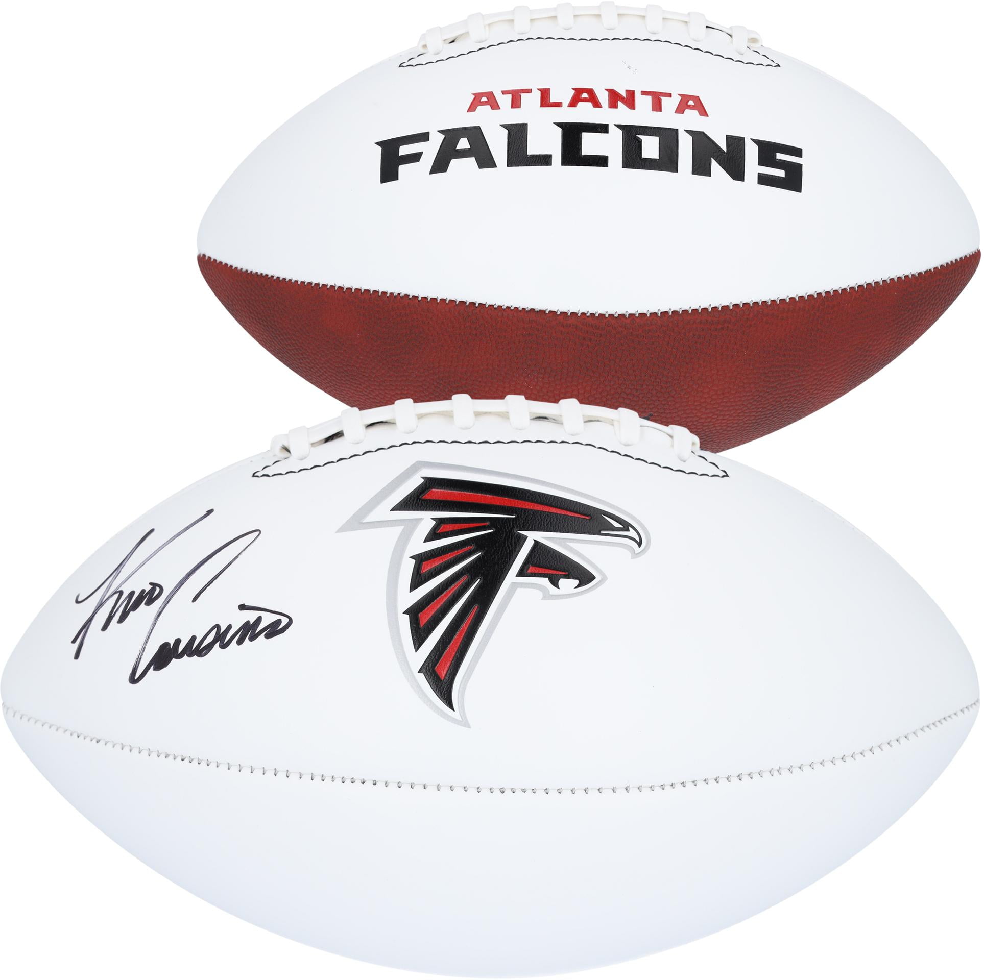 Kirk Cousins Atlanta Falcons Autographed Franklin White Panel Football - Fanatics Authentic Certified