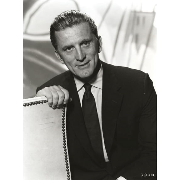 Kirk Douglas Black and White Portrait Photo Print (24 x 30)