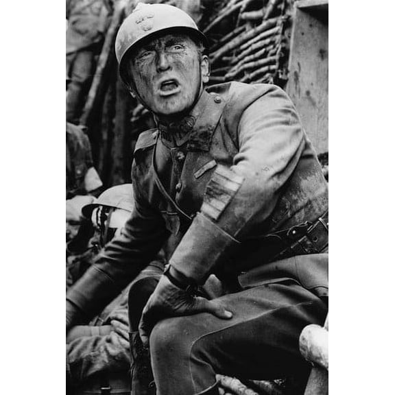 Kirk Douglas in Paths of Glory classic pose in World War 1 trenches 24x36 Poster