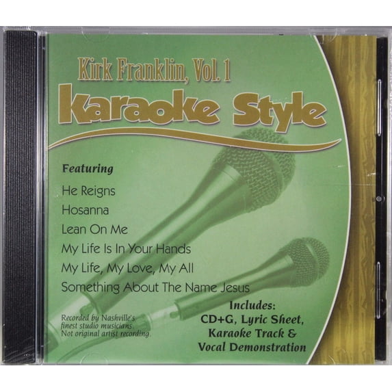Kirk Franklin Volume 1 Daywind Christian Karaoke Style NEW CD+G 6 Songs