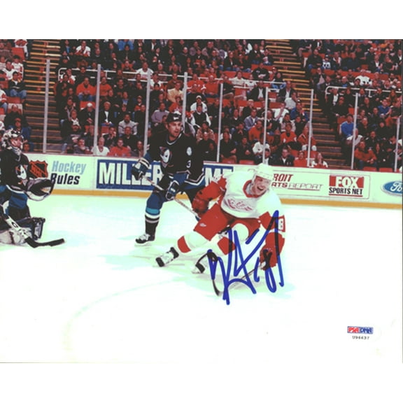 Kirk Maltby Autographed 8x10 Photo Detroit Red Wings PSA/DNA #U96637