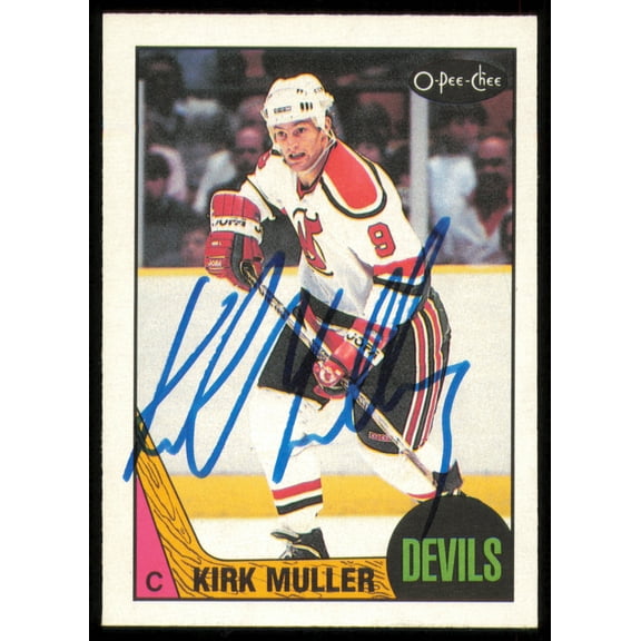 Kirk Muller Autographed 1987-88 O-Pee-Chee Card #157 New Jersey Devils SKU #255245