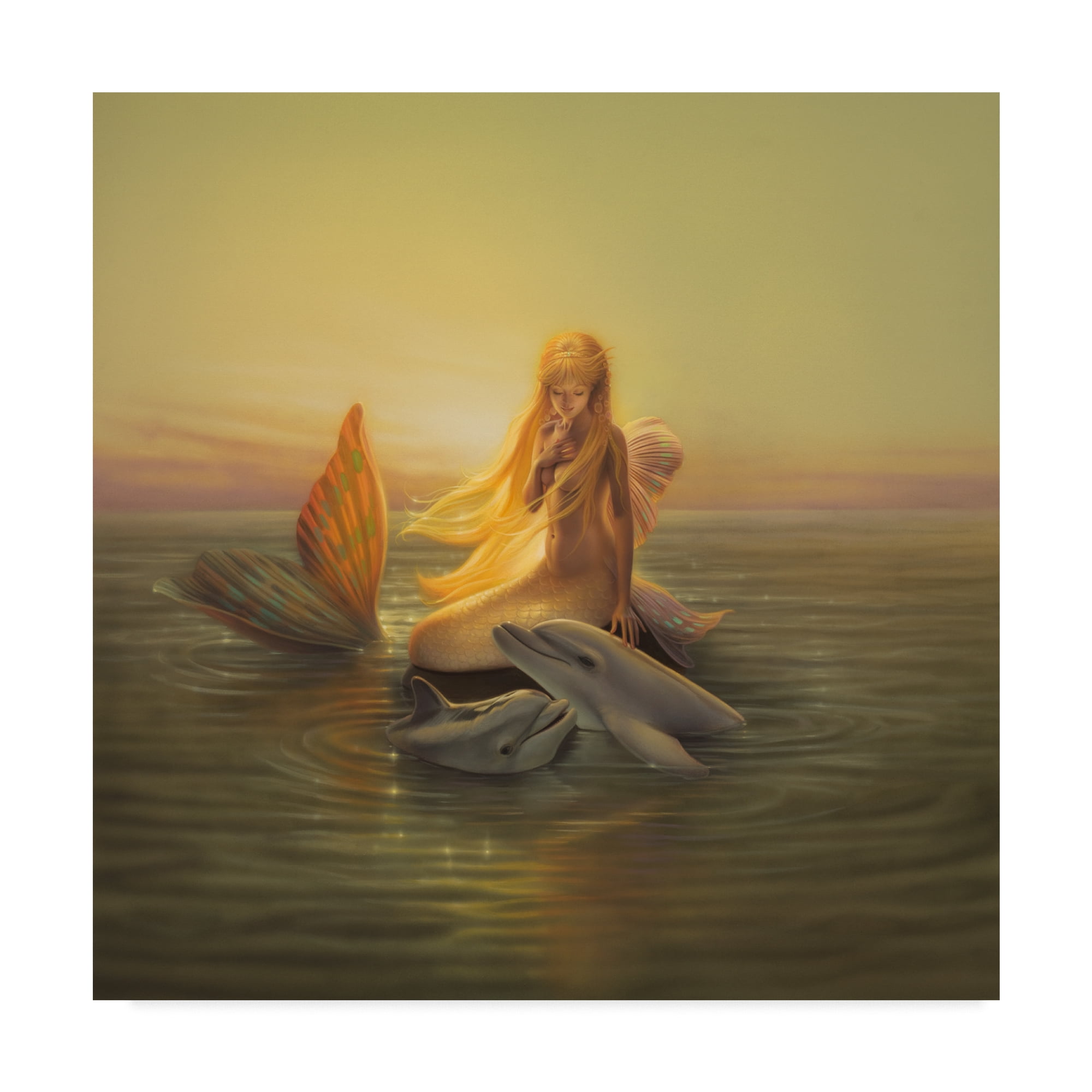 Kirk Reinert 'One Love Mermaid' Canvas Art
