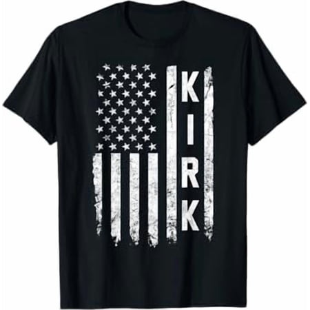 Kirk US Flag Vintage T-Shirt price history and forecast - Dechan