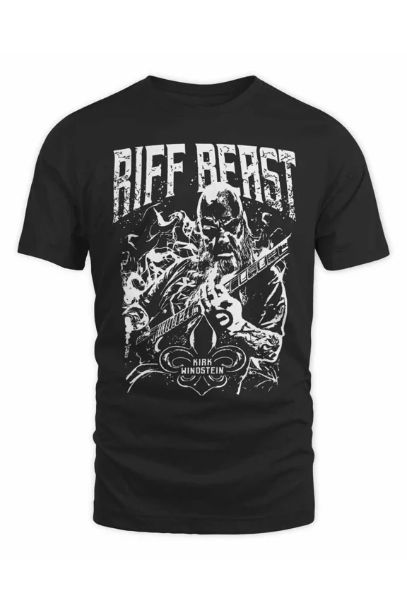 Kirk Windstein Riff Beast TShirt Classic Black Unisex S-5XL 1H0181
