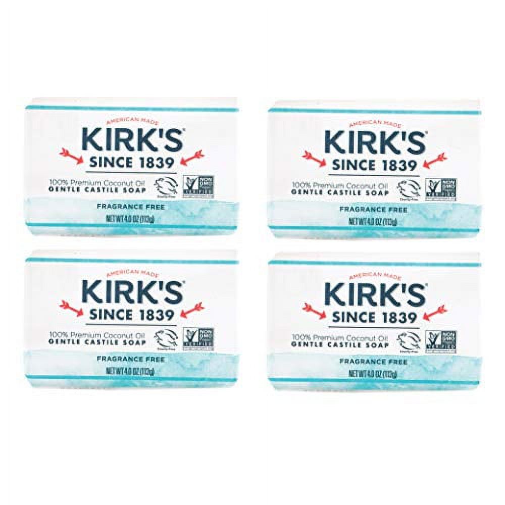 Kirk's Castile Bar Soap Clean Soap for Men, Women & Children Premium