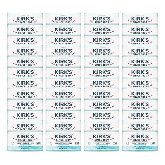 Kirk's Castile Bar Soap STF9 for Men, Women & Children Made with