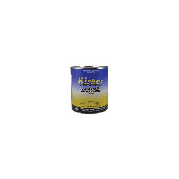 Kirker Paints KS70330-1 Single-Stage Acrylic Enamel Topcoat, 1 gal, Super Jet Black, 36 hr Curing
