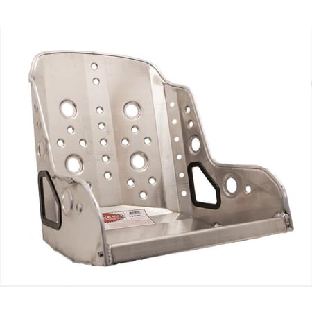 Kirkey 55170V 17 in. 55V Series Vintage Class Bucket Fabrication Seat, Aluminum - Natural