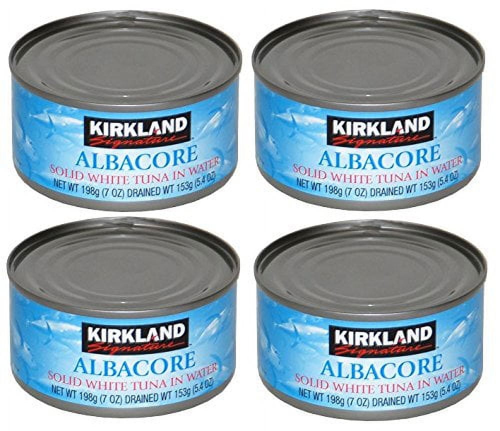 Kirkland Albacore Solid White Tuna in Water Pack of 4 Cans (Each can