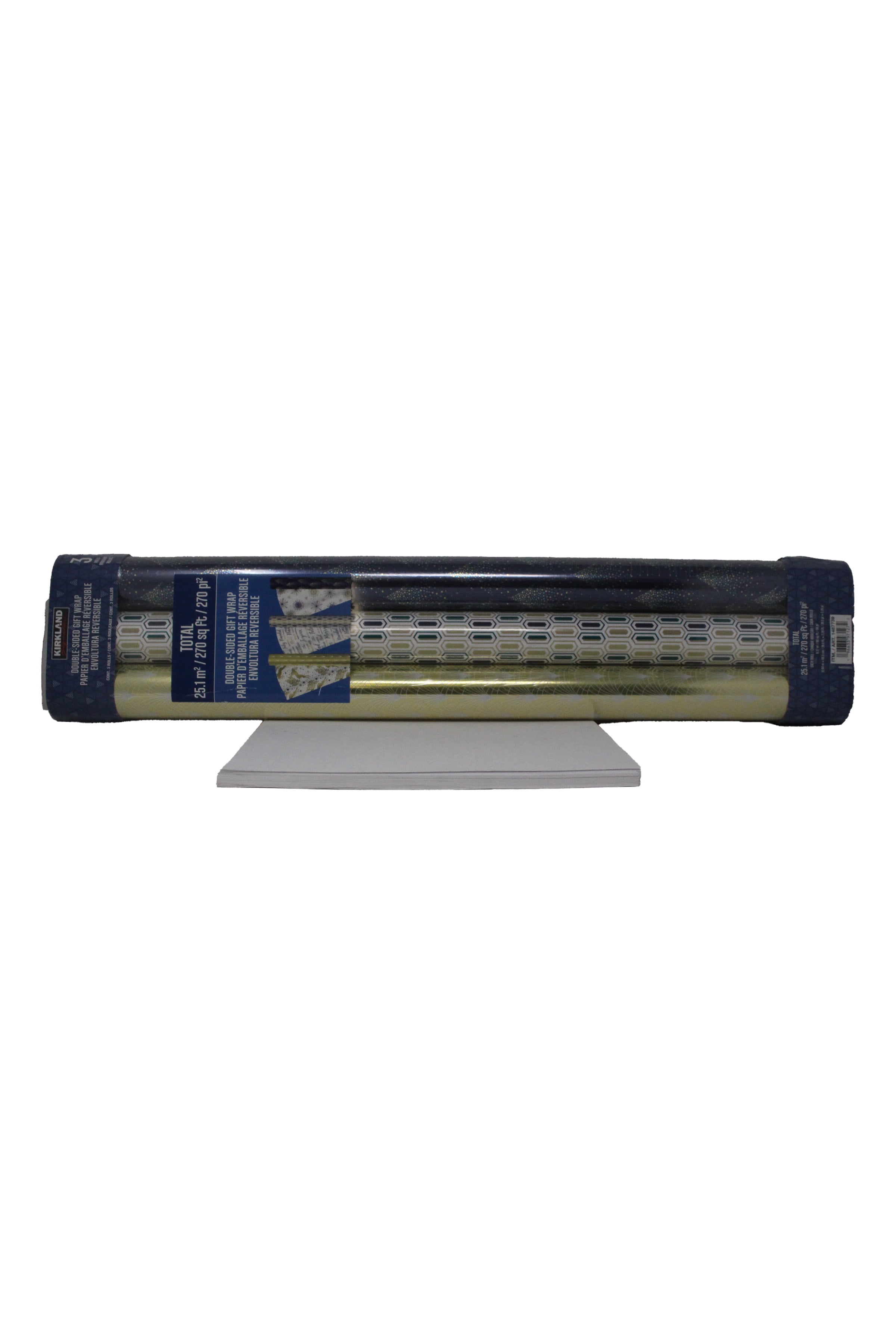 Kirkland Double-Sided Gift Wrap 3 Rolls Christmas Wrap 270 sq ft