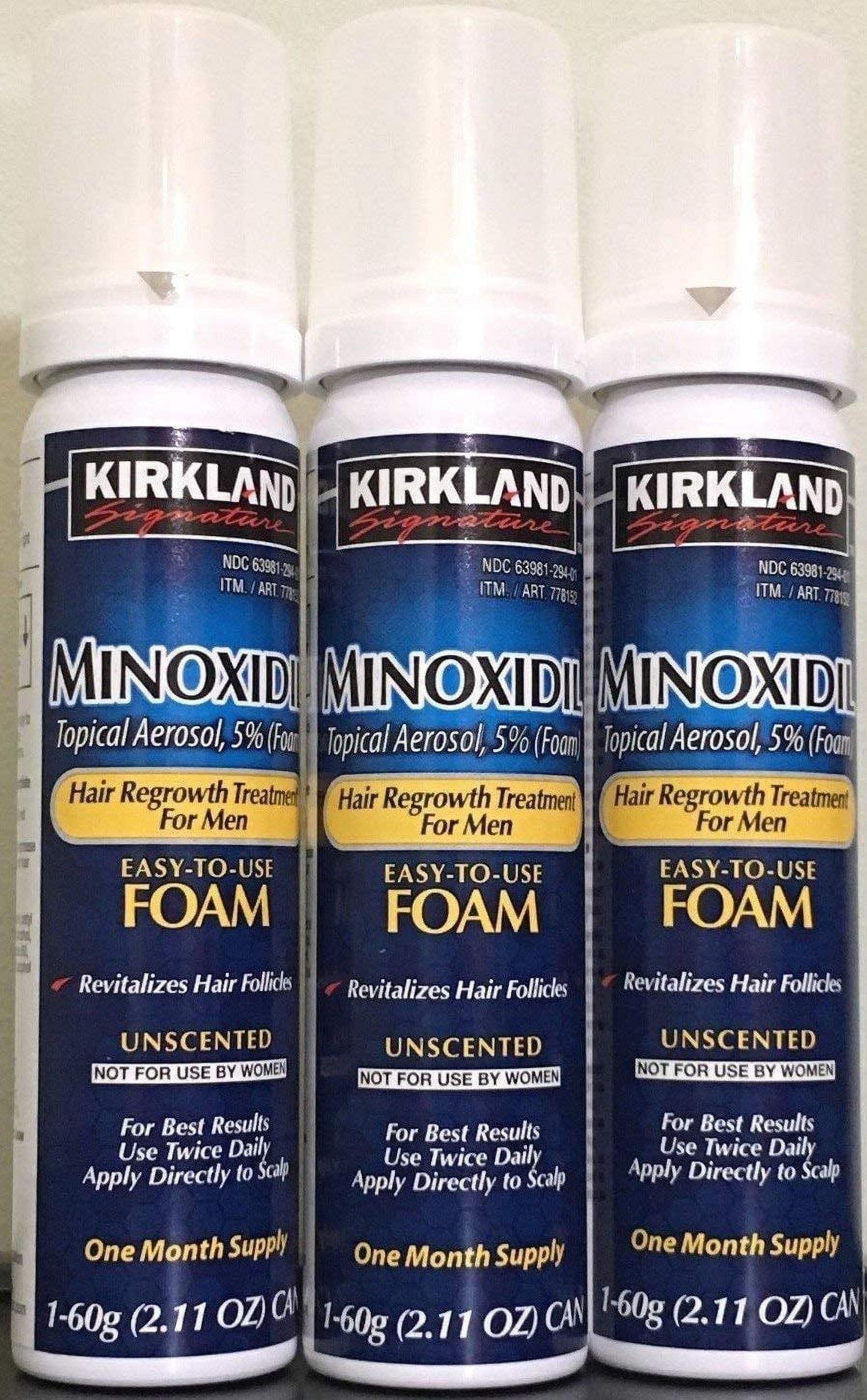 Kirkland Minoxidil for MEN Hair Growth Treatment Unscented 3 Month
