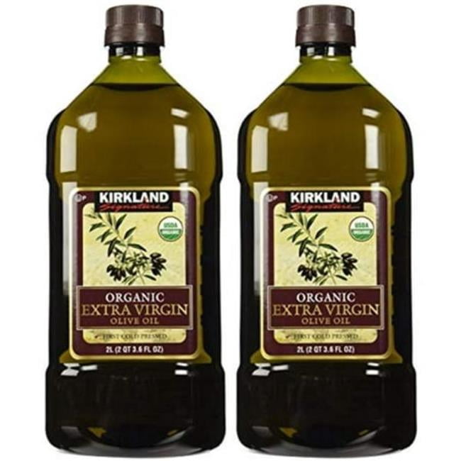 Kirkland Signature  2 Liter 2 x Organic Extra Virgin Olive Oil, Set of 4