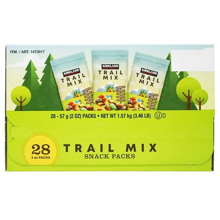 Kirkland Signature 2 oz Trail Mix Snack Packs, 28 Count