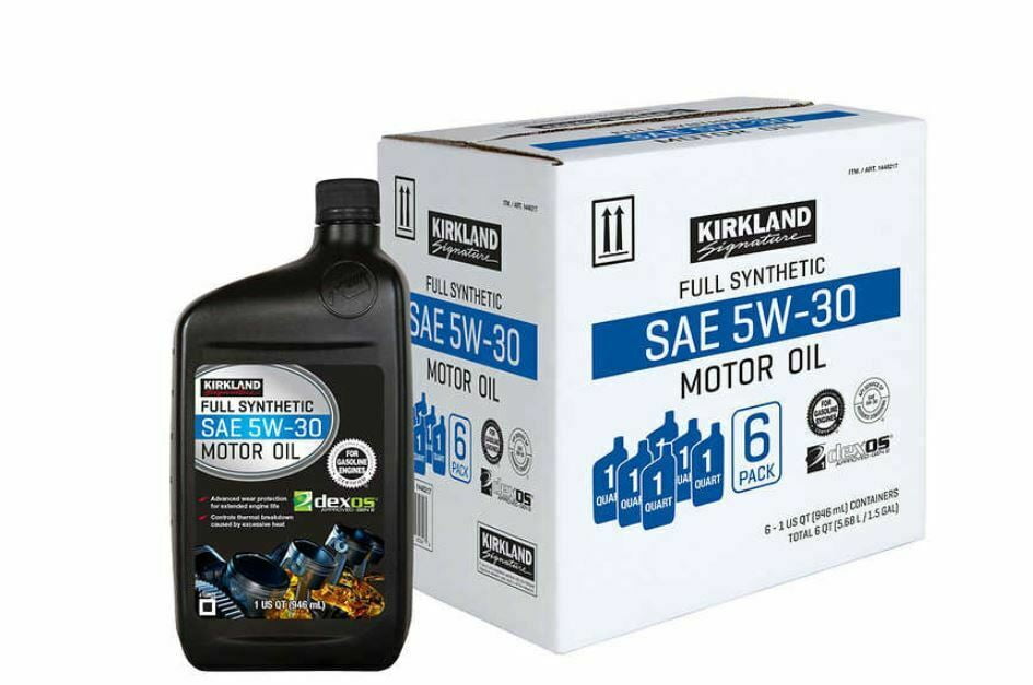 Kirkland Signature 5W-30 Full Synthetic Motor Oil 1-Quart, 6 Pack