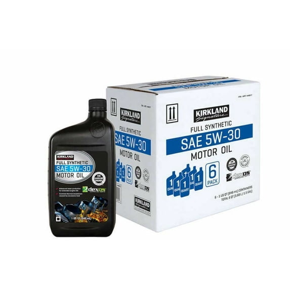 Kirkland Signature 5W-30 Full Synthetic Motor Oil 1-Quart, 6 Pack