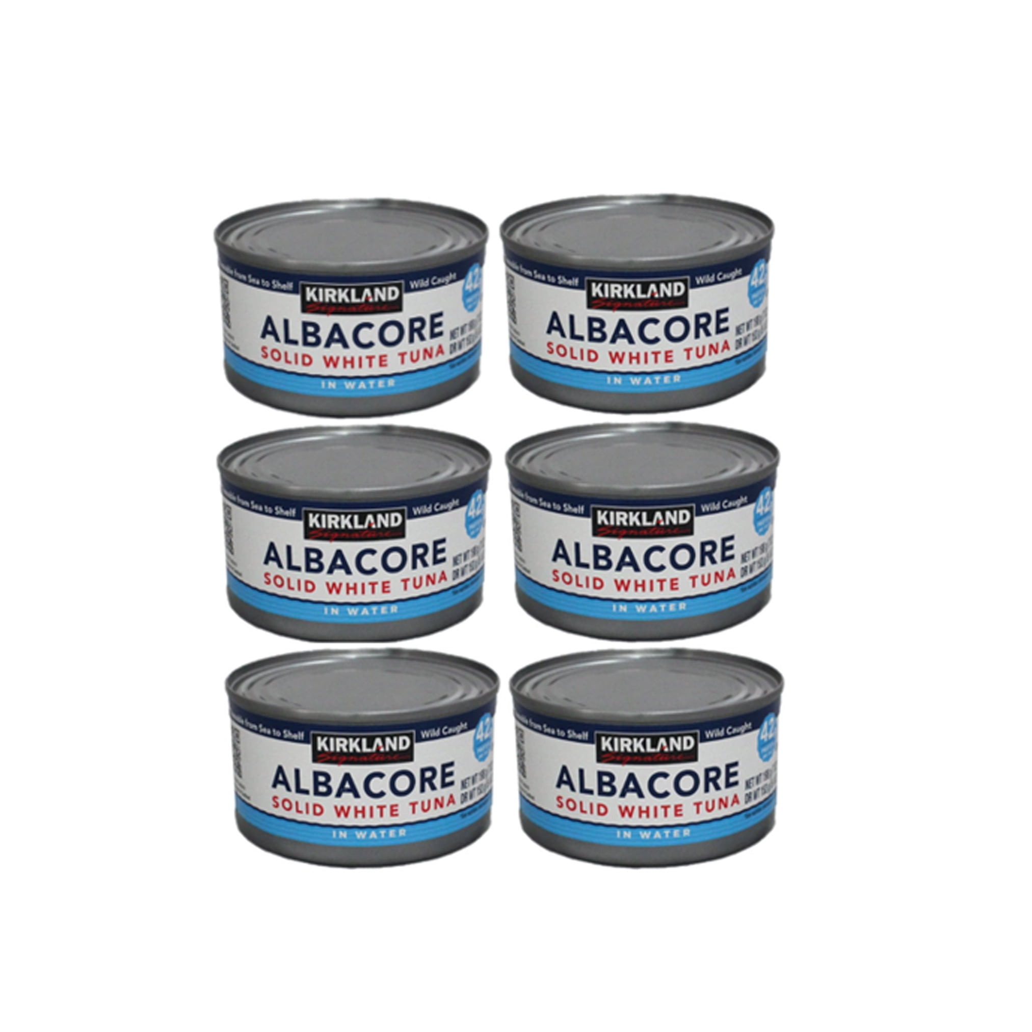 Kirkland Signature Albacore Solid White Tuna in Water, 7 Ounce (Pack of
