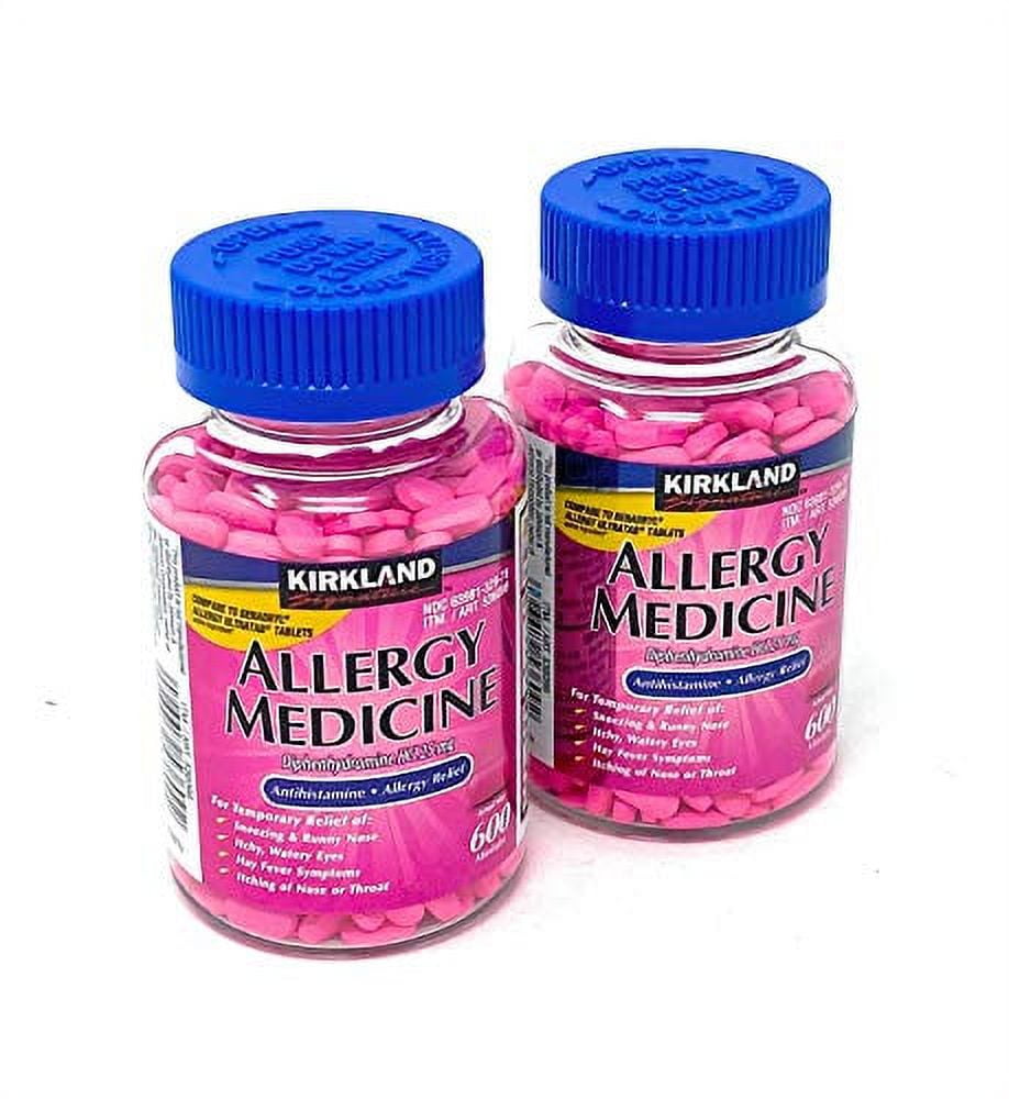Kirkland Signature Allergy Medicine Diphenhydramine 25 Mg 600 Count